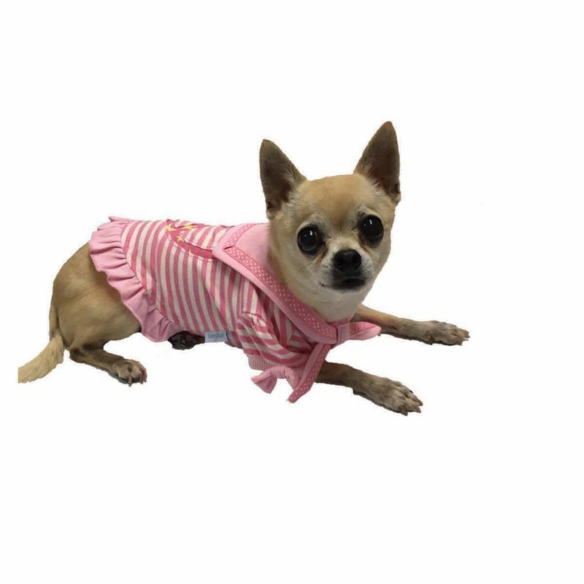 World Peace Sailor Dog Dress Pink