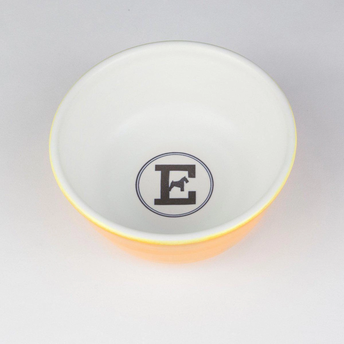 Yellow And Pappa Dog Food Bowl