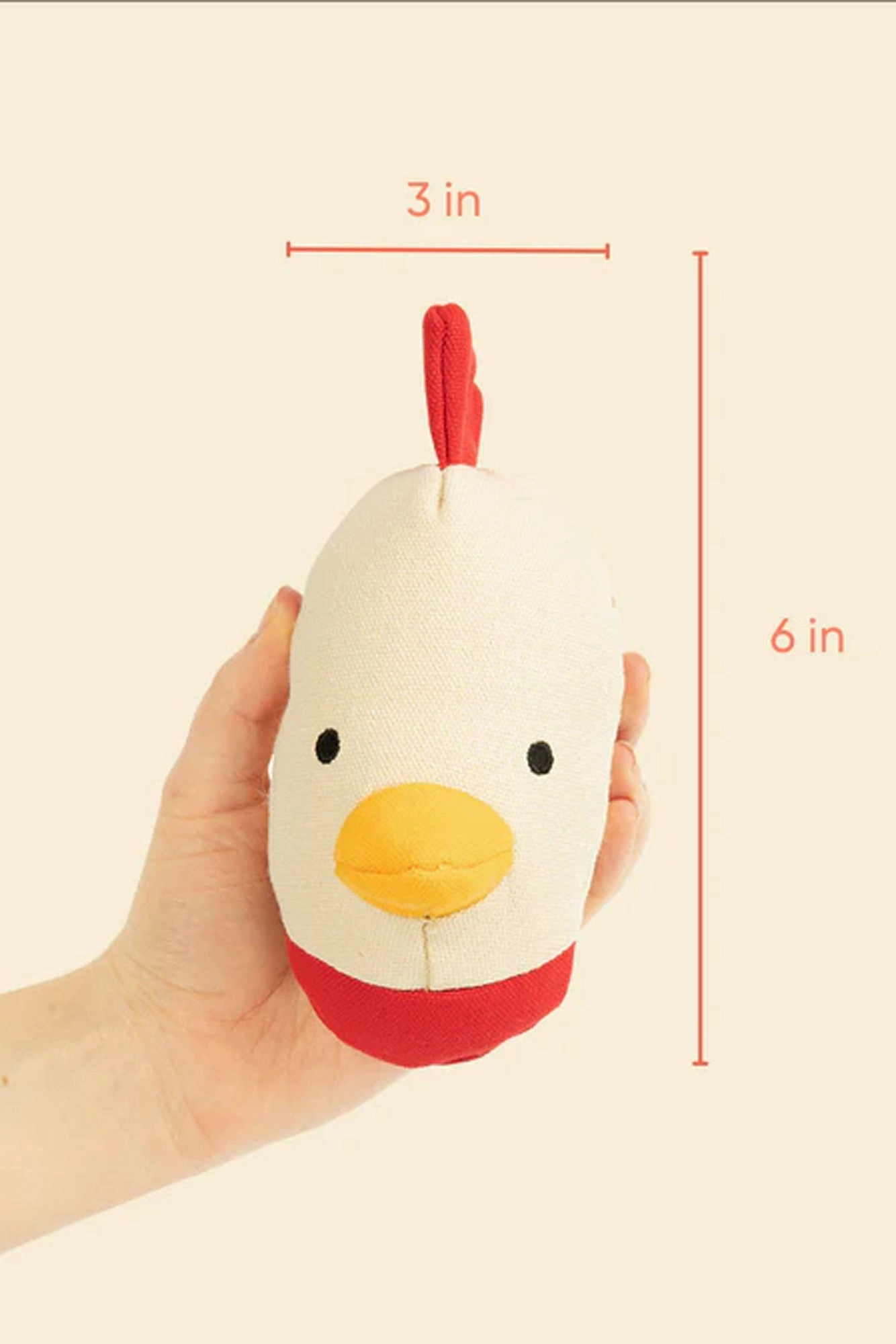 Yomp Clucky Plush Dog Toy