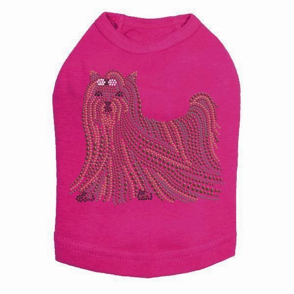 Yorkshire Terrier Rhinestone Dog Tank