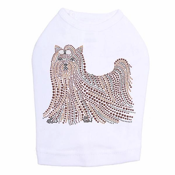 Yorkshire Terrier Rhinestone Dog Tank