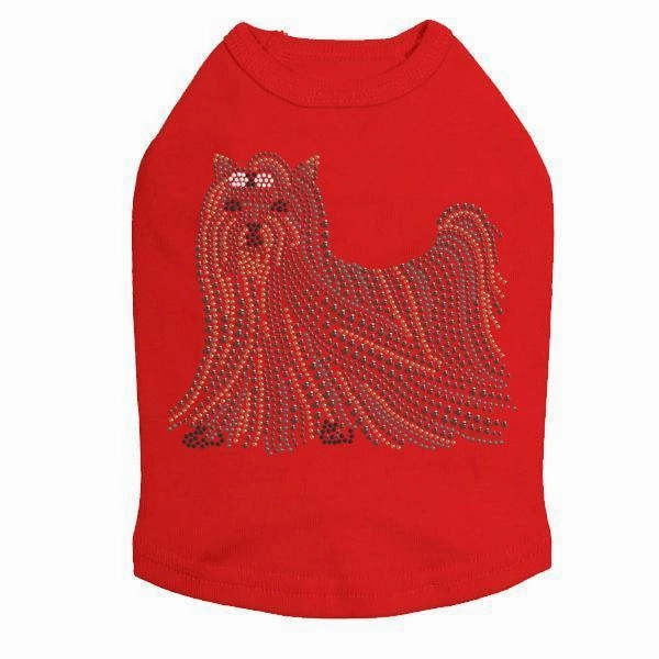 Yorkshire Terrier Rhinestone Dog Tank