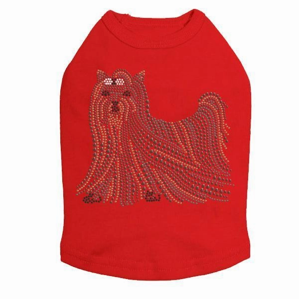 Yorkshire Terrier Rhinestone Dog Tank