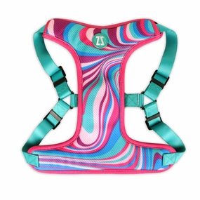 Zoomiez Adjustable Fuse Printed Step in Mesh Harness for Dogs